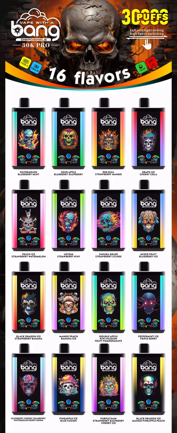 Original New Bang 30000 puffs PRO Disposable Vapes Factory Direct Bulk Buy Wholesale with Multiple Flavor Choices (21)