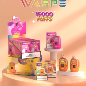 Waspe 15000 Puffs Digital Box Pen Available for Wholesale Disposable Vape from EU Warehouse 0 2 3 5 Nicotine 3