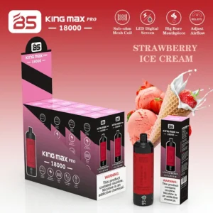 Wholesale BREZE BS King Max Pro 18000 Puffs Disposable Vape Pen with Mesh Coil 24ml Capacity and LED Display Nicotine 0 1 2 22